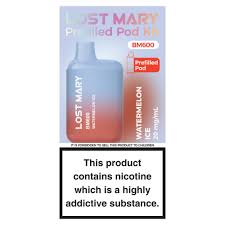 Lost Mary BM600 - Replacement Prefilled POD - Watermelon Ice  - 20mg/mL